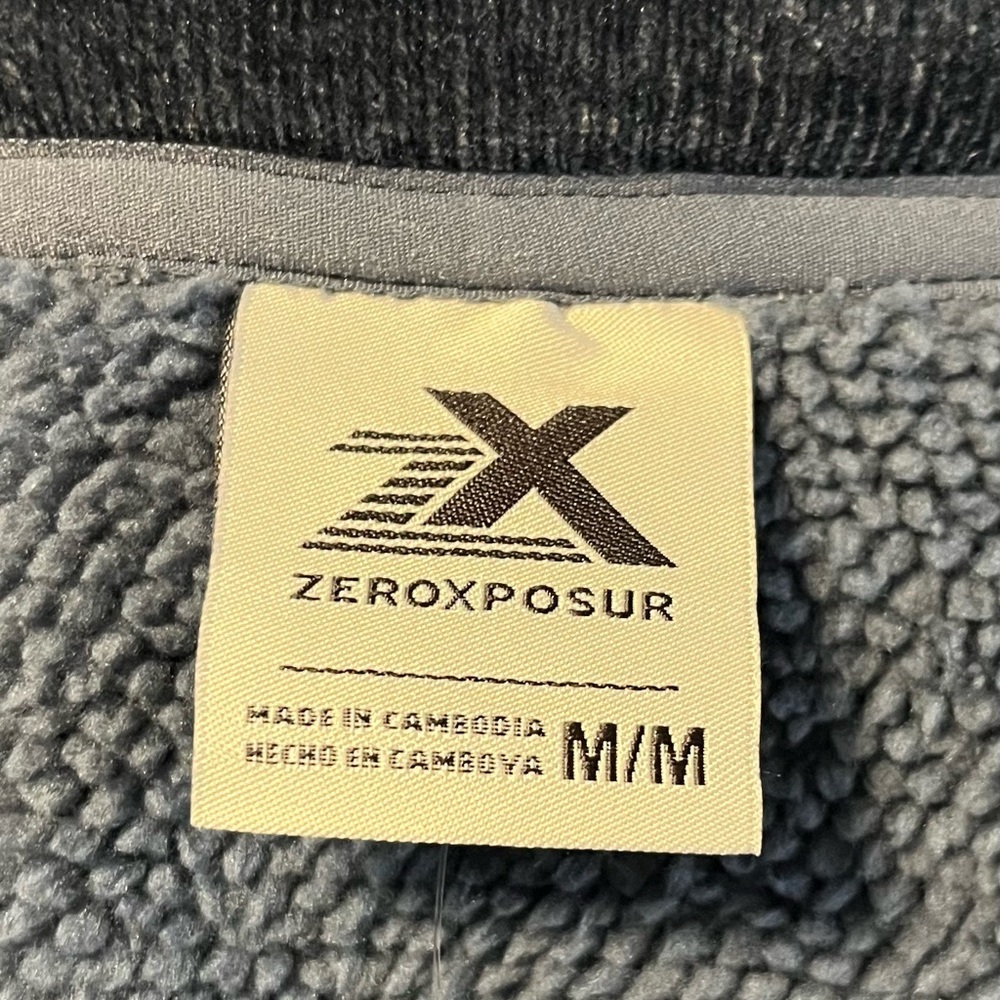 ZeroXposur Fleece Men’s Jacket Sz M Very Soft Blue - Picture 5 of 5